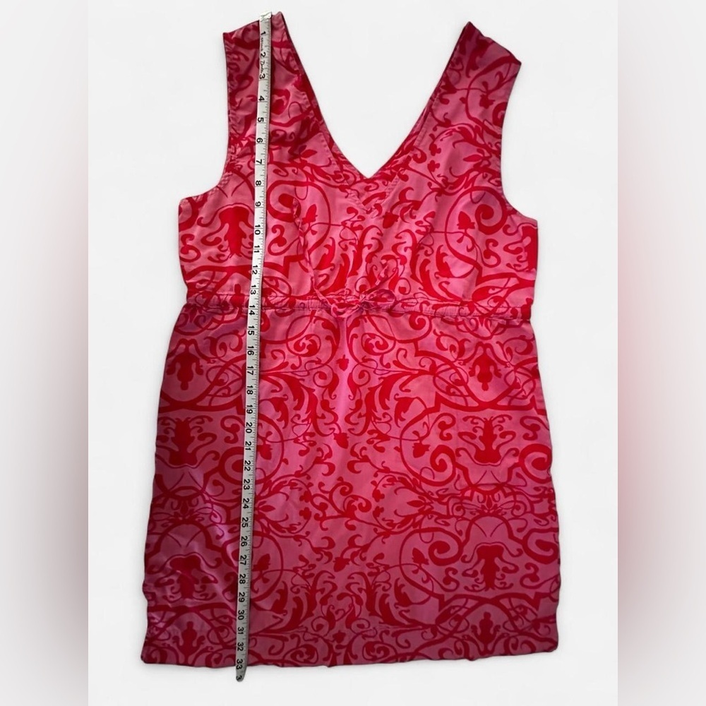 Swell by Cynthia Rowley Pink Swirl Cotton Mini Dress | Size L - Picture 7 of 9